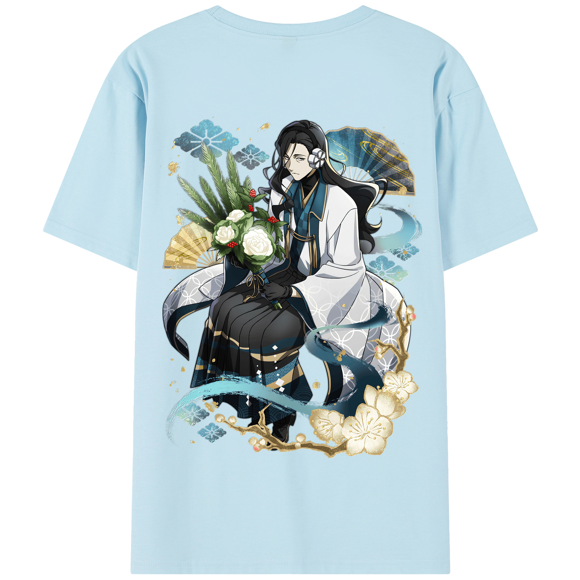 （画像用） 文豪ストレイドッグス Bungo Stray Dogs 綿100％半袖Tシャツ（背面プリント）